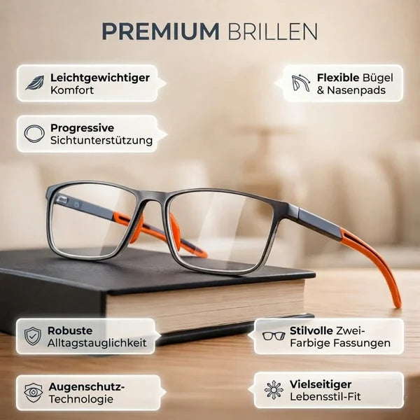 Lightweight Flexi-Fit Anti-Blue Light Reading Glasses Readers