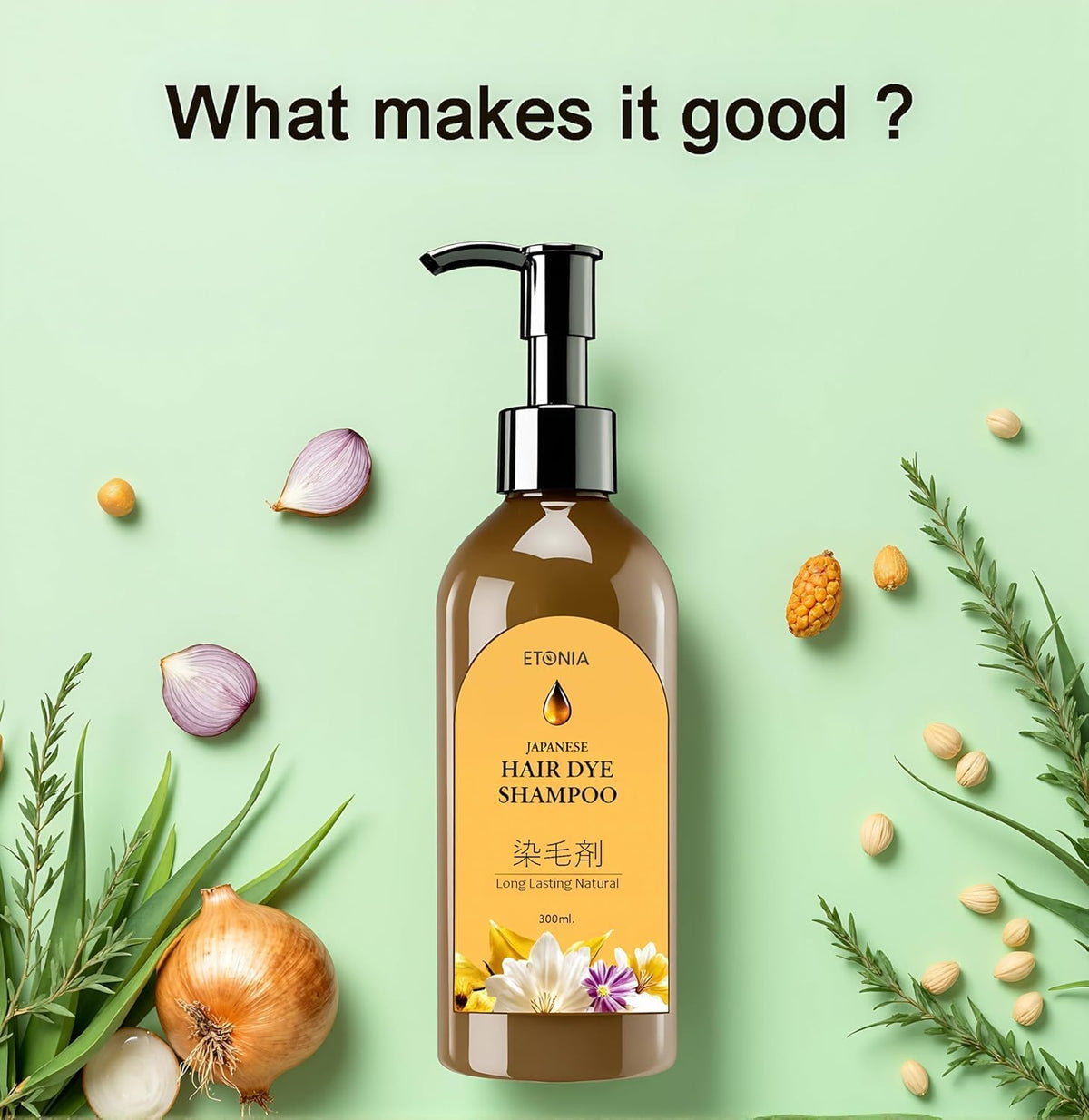 Japanese Long Lasting Natural Hair Dye Shampoo
