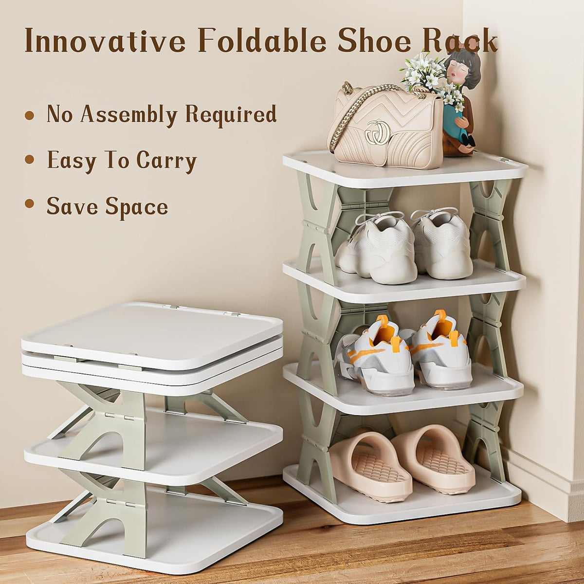 Modular Stackable Shoe Rack